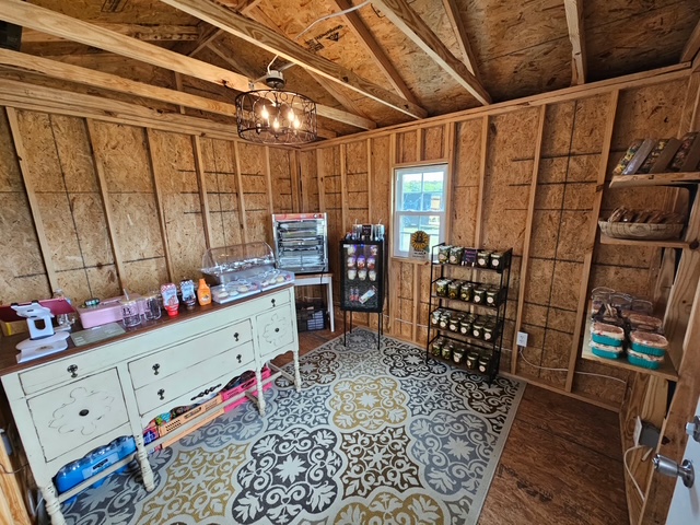 Inside the B Blessed Bakery shop with fresh treats on display