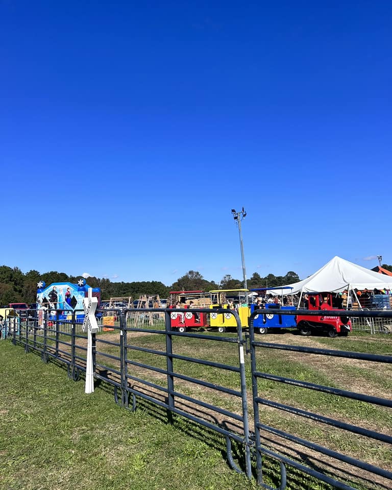 Chubby's Express train cars lined up